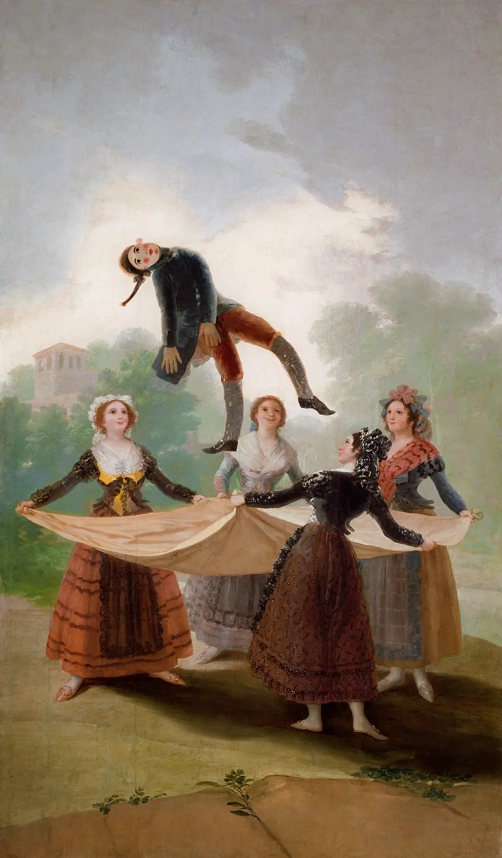 The Straw Manikin in Detail Francisco de Goya